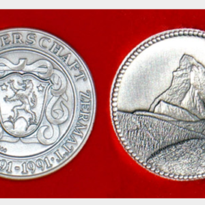 Burgergemeinde Zermatt -Silbermünze